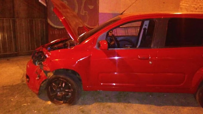 Motorista embriagado bate no portão do Ginásio Municipal em Cachoeirinha