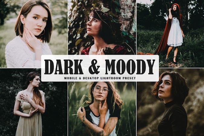 Rumus Lightroom Dark Moody Green Tutorial 