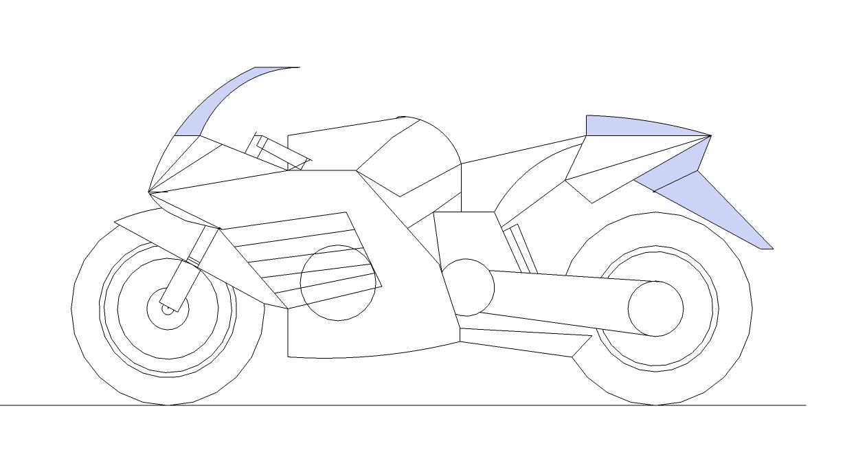 Gambar Sketsa Sepeda Motor Drag Terunik Gentong Modifikasi