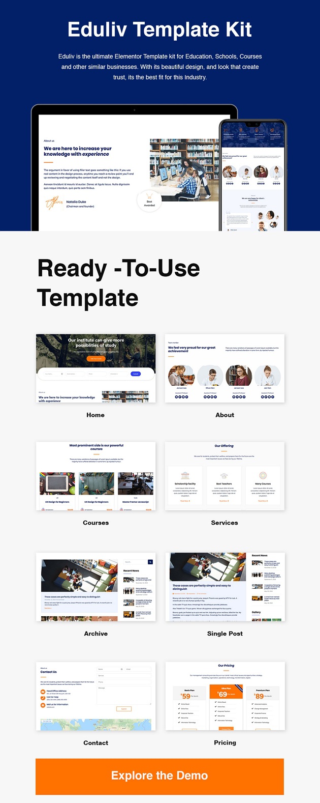 Elementor Template Kit 