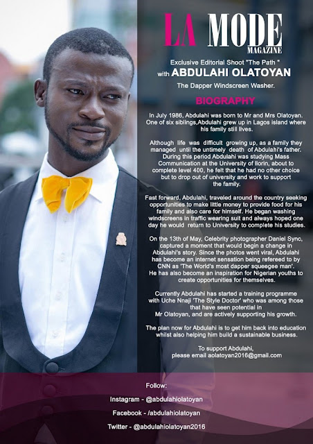 Abdulahi "The Style Doctor" Covers LA Mode Magazine