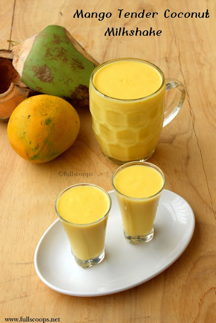 Mango Tender Coconut Milkshake