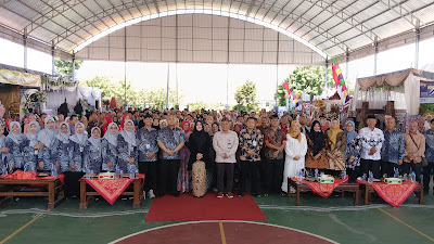 Nuansa Majapahit Lokakarya 7 Pameran Hasil Belajar Guru Penggerak Wilayah Jawa Timur di SMA 1 Bangsal Kabupaten Mojokerto