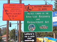 Project Signs on Monument Blvd