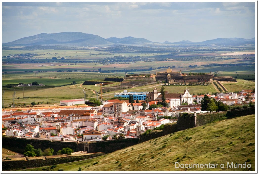 Forte da Graça; Serra da Nossa Senhora da Graça; Vista sobre a cidade de Elvas;