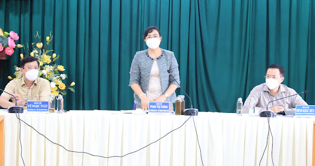Đồng chí Phan Thị Thắng phát biểu chỉ đạo tại hội nghị. (Ảnh MH) Đồng chí Phan Thị Thắng phát biểu chỉ đạo tại hội nghị. (Ảnh MH)