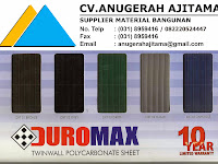 JUAL ATAP POLYCARBONATE DUROMAX