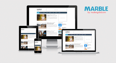  Marble  Responsive Blogger Template