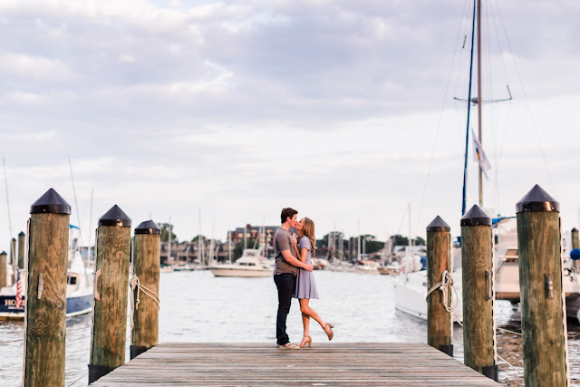 Summer Sunset Engagement Session in Downtown Annapolis, Photos by Heather Ryan Photography