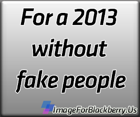 For a 2013 without fake people