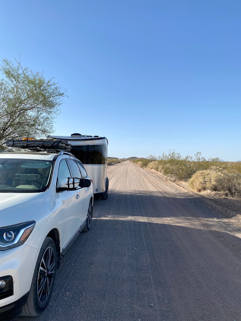 Airstream Basecamp, Sonoran Desert, Nissan Pathfinder