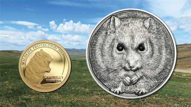 Mongolia Coins Wildlife Protection Campbell's Hamster