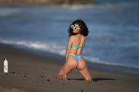 Joanna Lopez sexy bikini model in Malibu photoshoot