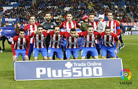 CLUB ATLÉTICO DE MADRID - Madrid, España - Temporada 2016-17 - Griezmann, Moyá, Lucas Hernández, Giménez y Godín; Gaitán, Vrsaljko, Juanfran, Ángel Correa, Saúl y Koke - ATLÉTICO DE MADRID 2 (Griezmann, Ángel Correa) U. D. LAS PALMAS 3 (Marko Livaja 2, Mateo García) - 10/01/2017 - Copa del Rey, octavos de final, partido de vuelta - Madrid, estadio Vicente Calderón - Dos goles de Las Palmas en los minutos 89 y 93 asustan al Atlético, que aun así pasa de ronda por el 2-0 obtenido en la ida