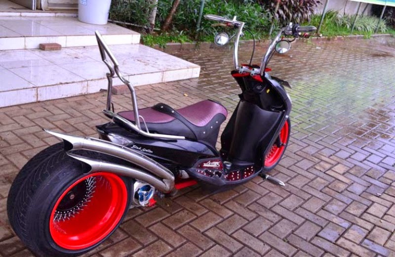 Modifikasi motor matic yamaha mio terbaru