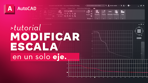 AutoCAD: Modificar escala en un solo eje. Cambiar escala eje X o eje Y.