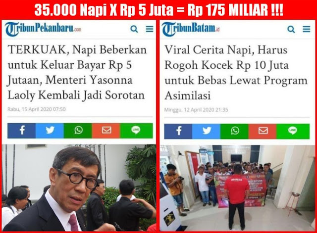 Kebijakan Pelepasan 35 Ribu Napi Yang Jadi Lahan ''Ngobyek?''