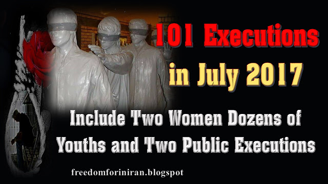 101 Executions in July 2017 in Iran under Rouhani's watch