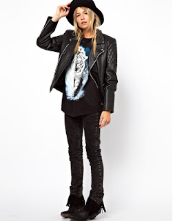 nina nesbitt style leather jacket ASOS