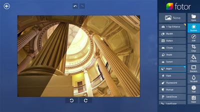 Fotor photo editing tool screenshot