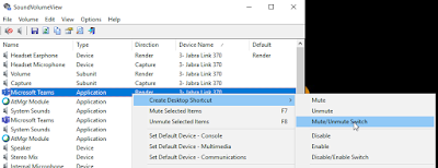 SoundVolumeView Create Toggle Mute Desktop Shortcut