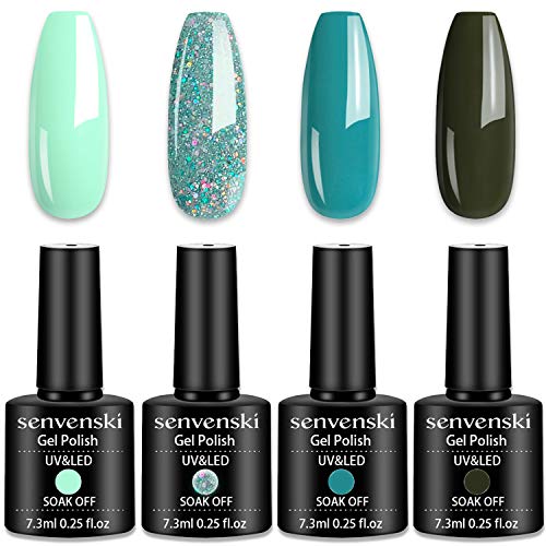 Senvenski Teal Gel Nail Polish