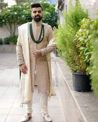 Sherwani Punjabi Designs Pics 2023 - Wedding Sherwani Collection - Boys Sherwani Punjabi Designs - Wedding Sherwani Hire - biyer sherwani pic - NeotericIT.com