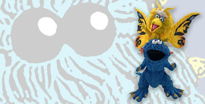 “Cookiezilla vs Bigmoth” Godzilla x Sesame Street Resin Figure by Gabriel Marquez x Bottleneck Gallery