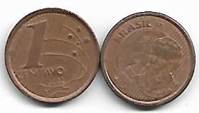 Moeda de 1 centavo, 2002