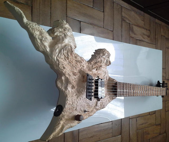 carved electric guitar guitarra escultura