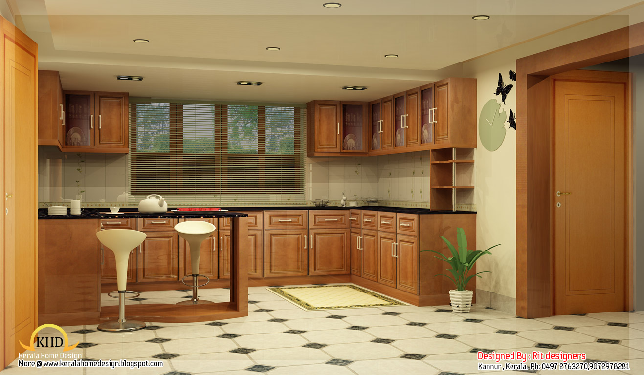 Beautiful 3D  interior designs home appliance