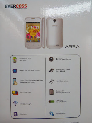 Harga dan Spesifikasi Evercoss A33A, Handphone Android 300 Ribuan