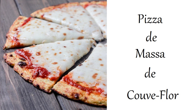 pizza low carb, pizza de massa de couve flor