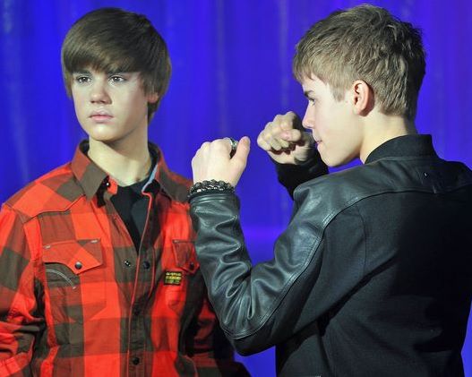 justin bieber wax figure in nyc. Bieber#39;s wax figure was