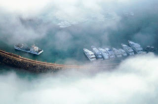 Boats in Clouds,snap from Jumeirah Beach Resort Dubai