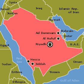 map of Arabia