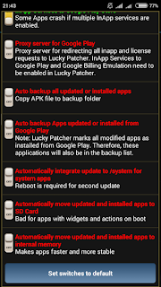 Aplikasi lucky patcher