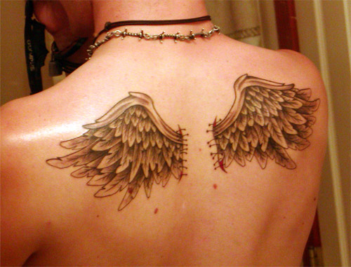 tattoo guardian angel. Tattoos Of Angels On Back.