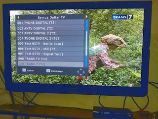 Instalasi set top box DVB-T2