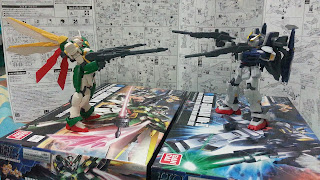 HG 1/144 Wing Gundam Fenice with HG 1/144 Build Gundam Mk2