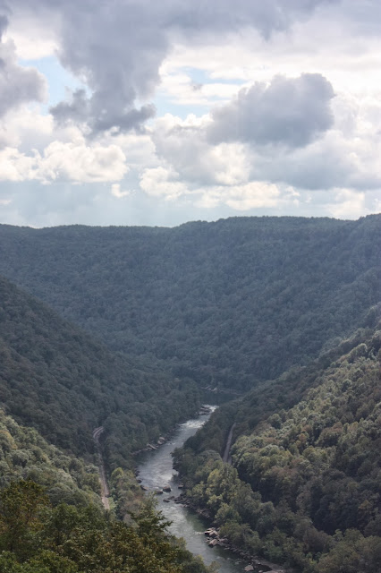 Kanawha River from side of gorge