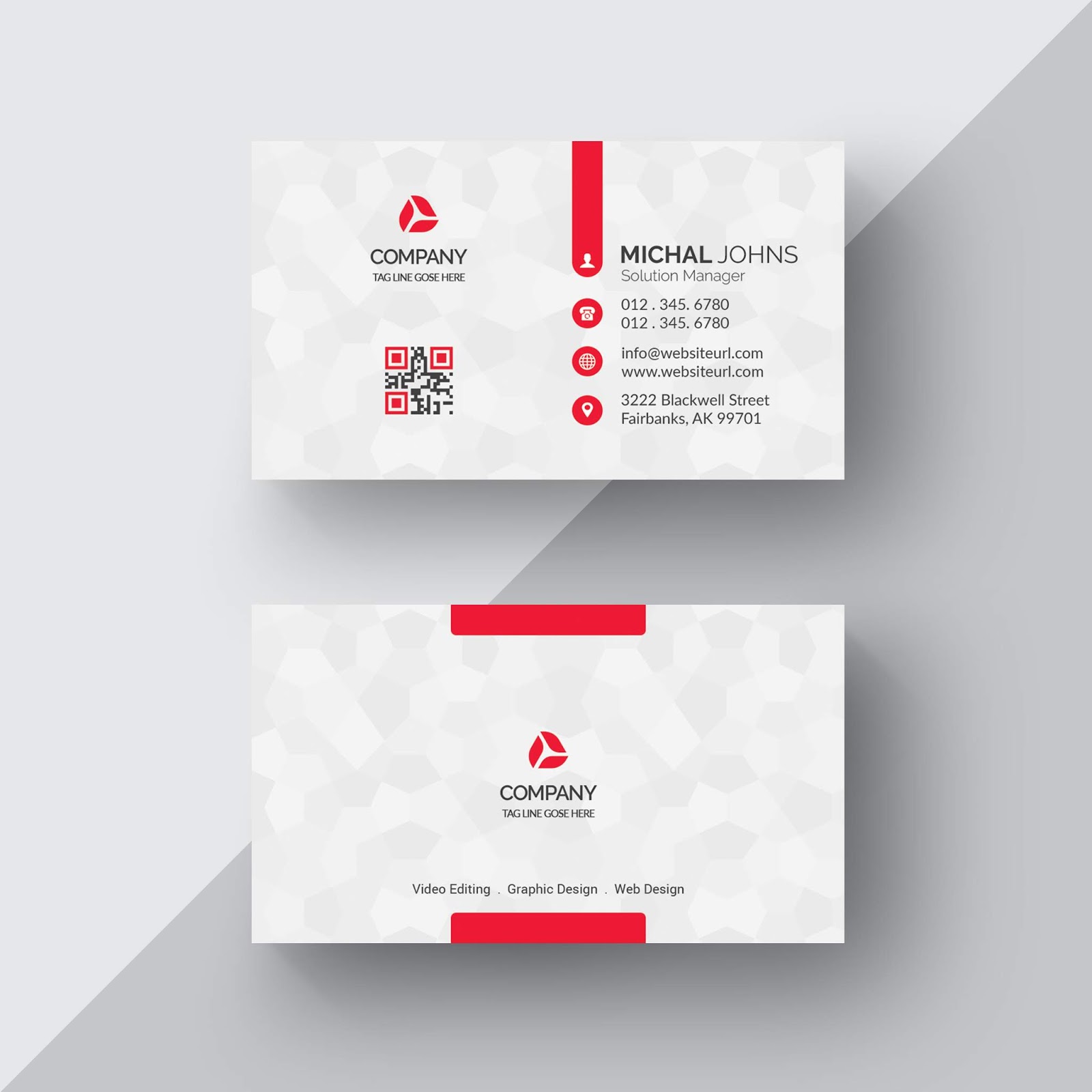 تحميل ملف Psd Business Card جاهز للتعديل على الفوتوشوب White