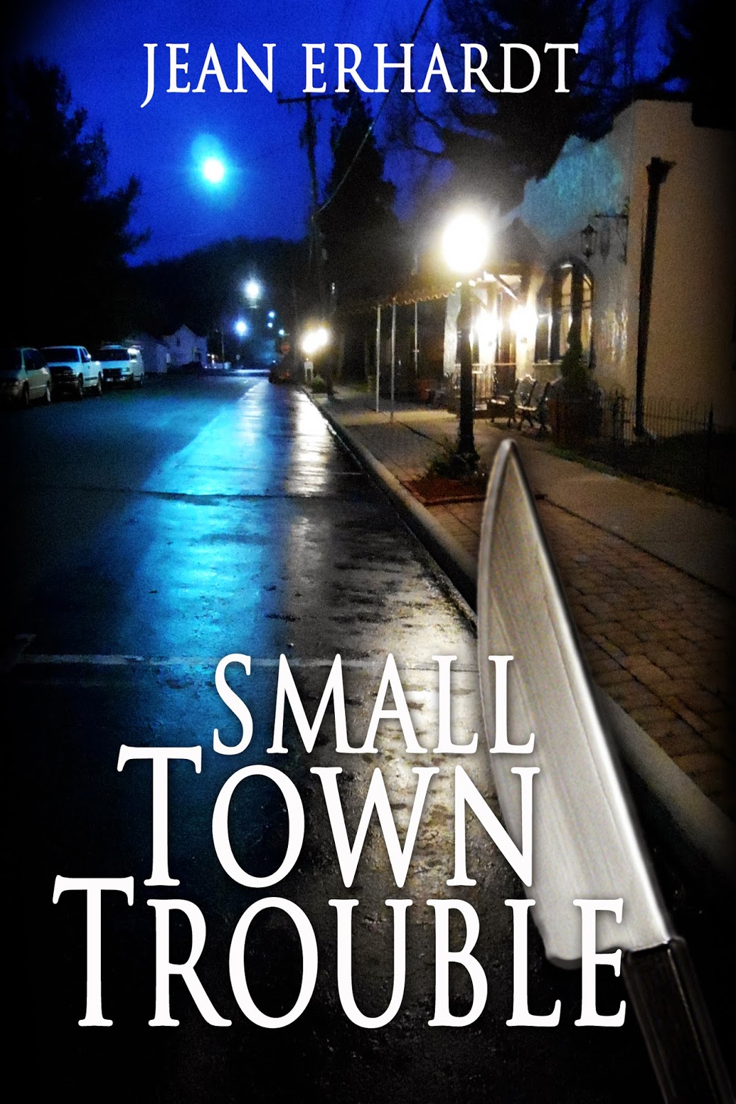 http://www.amazon.com/Small-Town-Trouble-Jean-Erhardt-ebook/dp/B00COEGW16/ref=sr_1_1?s=books&ie=UTF8&qid=1391478969&sr=1-1&keywords=Jean+Erhardt