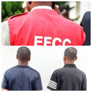 EFCC officials arresting suspects in Uyo over N275m fraud