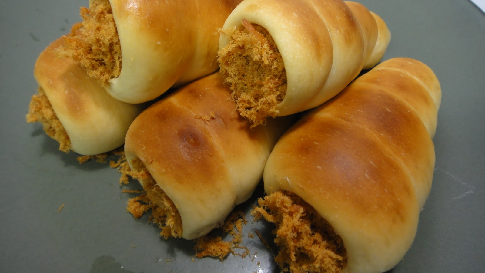 Salju 💠 kuih : roti siput @ donat gebu