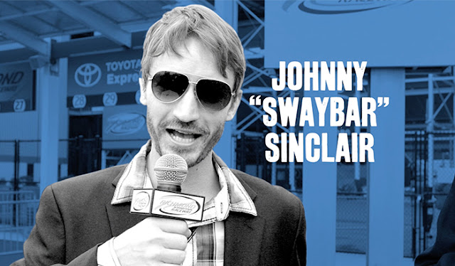 Meet Johnny Swaybar Sinclair, one of our Race Weekend TV reporters