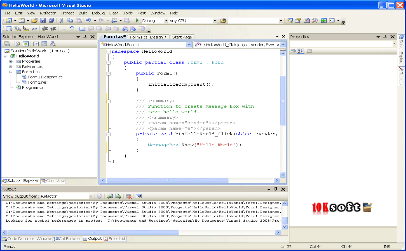 Microsoft Visual Studio 2008 Free Download
