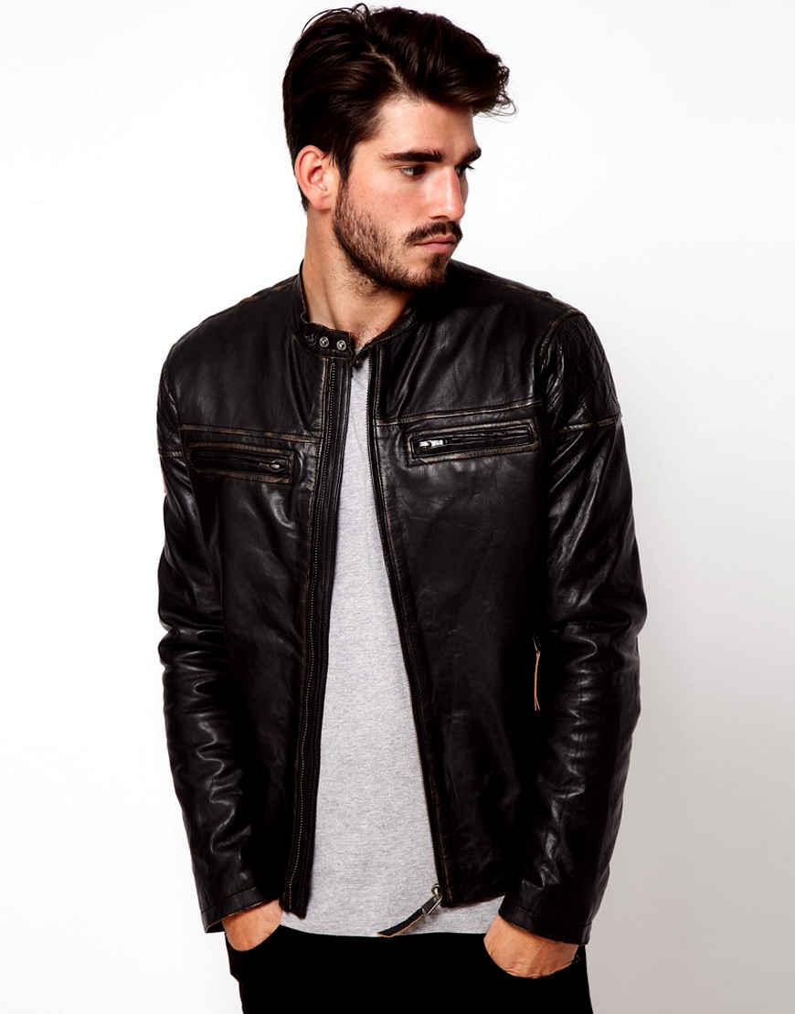 Asos Leather Jackets Collection 2012-13 For Men | Casual Leather ...