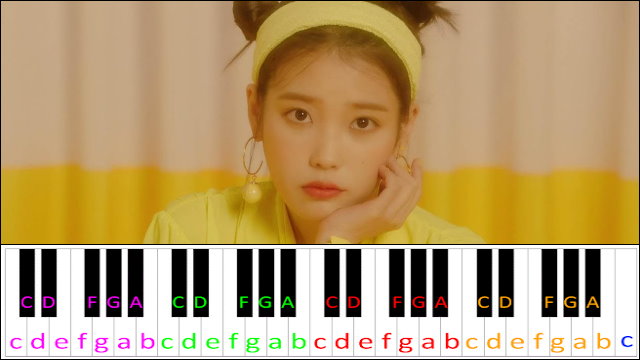 BBIBBI by IU Piano / Keyboard Easy Letter Notes for Beginners