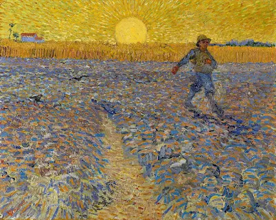 The Sower (after Jean-François Millet), 1888. Kröller-Müller Museum, Otterlo painting Vincent van Gogh